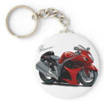Hayabusa Red-Black Bike Keychains