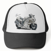 Hayabusa White Bike Mesh Hat