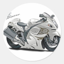 Hayabusa White Bike Stickers