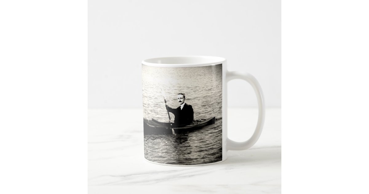 Hayek in a Kayak Classic White Coffee Mug Zazzle