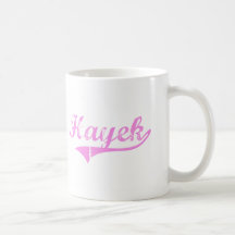 Hayek Last Name Classic Style Mug