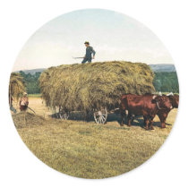 Haying in New England - Vintage 1900 Stickers
