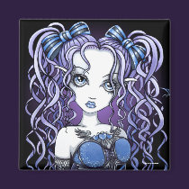 "Haylee" Gothic Couture Butterfly Fairy Magnet magnets