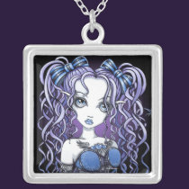 "Haylee" Gothic Couture Butterfly Fairy Necklace necklaces