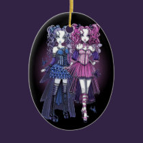 "Haylee & Maegan" Couture Fairy Friends Ornament ornaments
