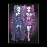 Haylee & Maegan Gothic Fairies Postcard