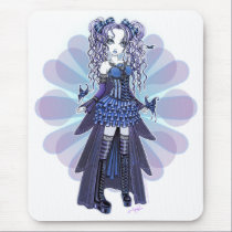"Haylee" Purple Tattoo Butterfly Fairy Mousepad mousepads