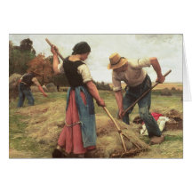 Haymaking, 1880 greeting cards