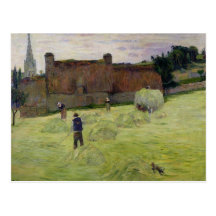 Haymaking in Brittany, 1888 Postcards