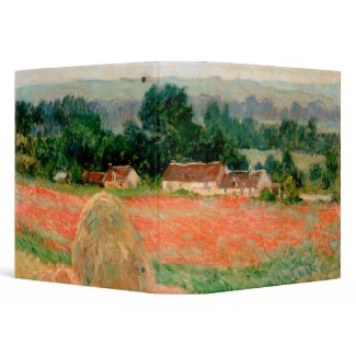 Haystack at Giverny, Claude Monet binder