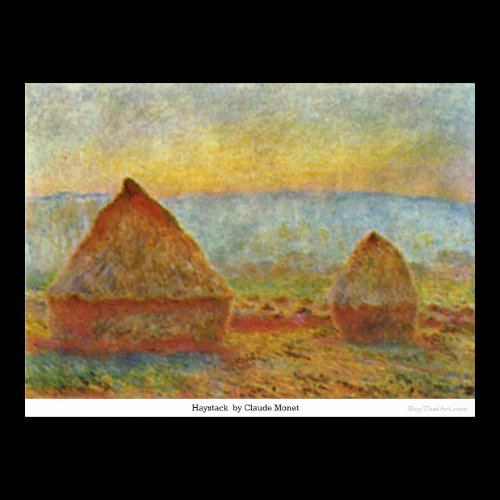 Haystack by Claude Monet Posters