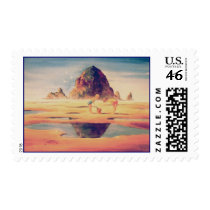 HAYSTACK ROCK by SHARON SHARPE postage