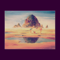 HAYSTACK ROCK by SHARON SHARPE postcards