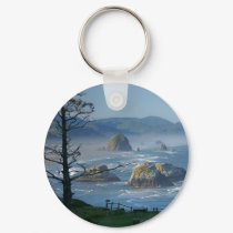 Haystack Rock, Cannon Beach, Oregon keychains
