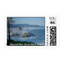 Haystack Rock, Cannon Beach, Oregon postage
