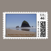 Haystack Rock, Cannon Beach, Oregon postage