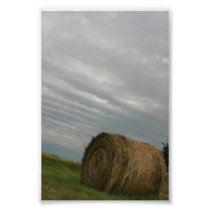 Haystack storm clouds farm unique art photograph