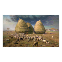 Haystacks: Autumn - Jean-François Millet Business Card Templates