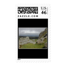 Haytor. Rocks in Devon England. Stamps