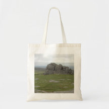 Haytor. Rocks in Devon England. Tote Bag