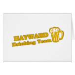 Hayward Drinking Team tee shirts Cards