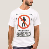 hazard sign t-shirts