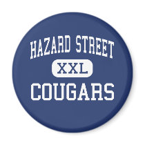 Hazard Street Cougars Middle Syracuse magnets by customteamsportswear Hazard Street Cougars Middle Syracuse magnets