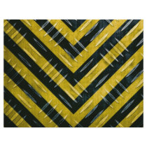 Hazard Stripe Diamond Plate Textured Personalized Flyer