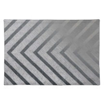 Hazard Stripe Metal Placemats