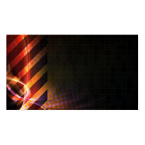 Hazard Stripes Abstract Layout Business Card