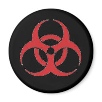 Hazard Symbol Magnet by Jamene_Clothing Hazard Symbol Magnet