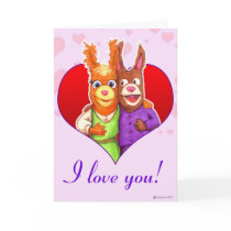 hazel Valentine's Day card by Swazzle hazel Valentine's Day card