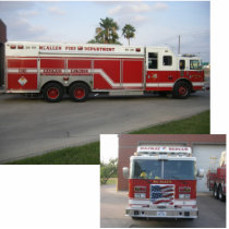 HazMat Rescue Fire Truck photo sculptures
