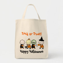 HB de Halloween del truco o de la invitación Bolsas Lienzo