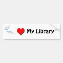 HCPL Library love bumper stickers