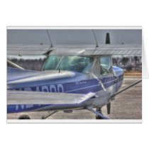 HDR Airplane Plane Picture Photo Design Greeting Card