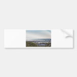 HDR Boat boats Bleach Effect Silver Sky Bumper Sticker