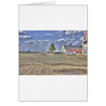 HDR Facing Plane Under Air Control Panel Greeting Cards