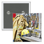 HDR Fireman Gear and Fire Truck Button