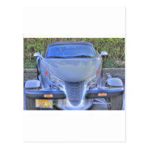 HDR Gray Plymouth Prowler Ready to Go Post Cards