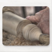 hdr manual work wood mousepad