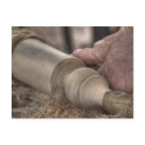 hdr manual work wood postcard