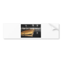 HDR Motor Boats Black White Background Bumper Sticker