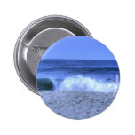 HDR Seagull Skimming Ocean Waves Buttons