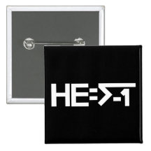 HE=√-1  (HE is Imaginary) [HE = Square Root of -1] Pinback Buttons