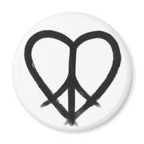 HE(ART) of Peace magnets by PeaceProfit HE(ART) of Peace magnets