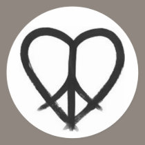 HE(ART) of Peace stickers