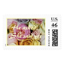 He asked...She said yes postage by cowboyjenn He asked...She said yes postage