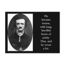 He became insane,with long, horribl... postcards