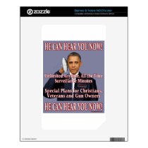 He Can Hear You Now! NOOK Color Decal